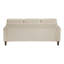 Ensemble de canapé moderne et moderne 2 pièces Causeuse confortable en velours côtelé beige Coussin de salon en bois massif-921755837