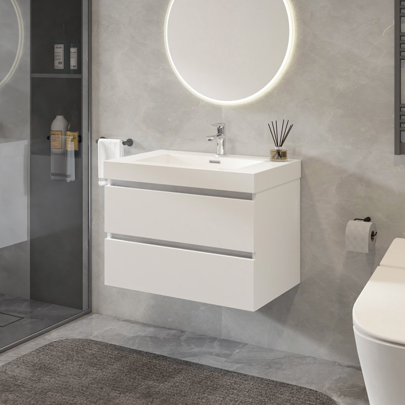 Valentino 24'' Single Bathroom Vanity with Resin Top