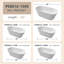 59.06'' x 27.56'' Freestanding Soaking Solid Surface Bathtub