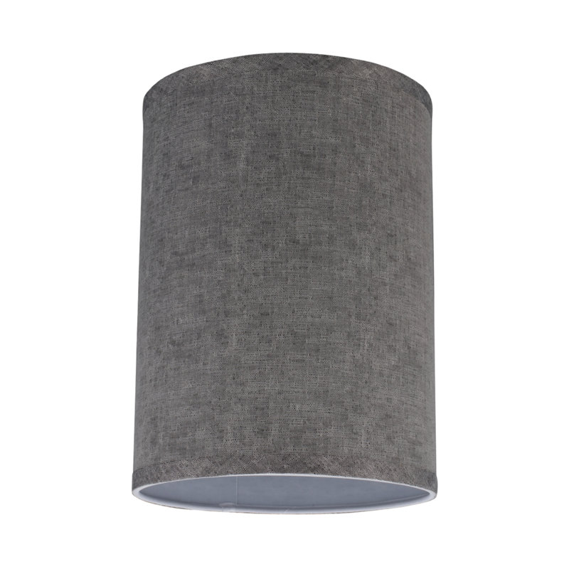 11'' H Textured Fabric Drum Lamp Shade