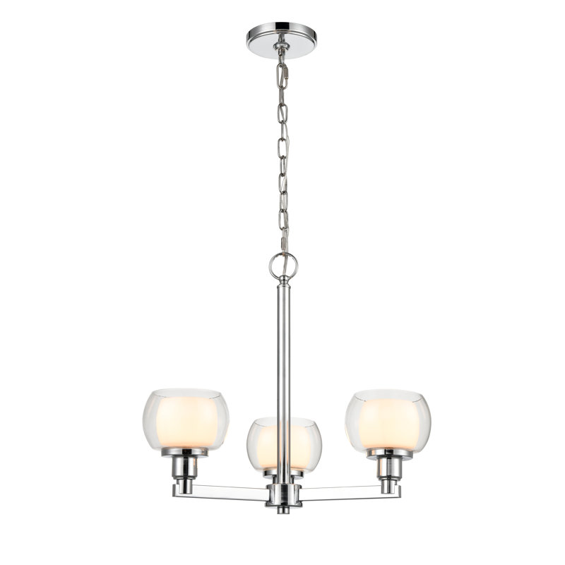 Luminaire suspendu bol simple à 3 lumières, gris