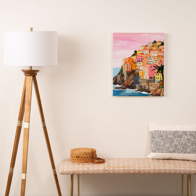 " Cinque Terre Italy " by Mambo Art Studio Painting Print