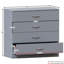 Maybery 3 Piece Bedroom Set (3 Drawer Bedside Chest, 4 Drawer Chest, 3 Door 2 Drawer Mirrored Wardrobe), (5)-890962872