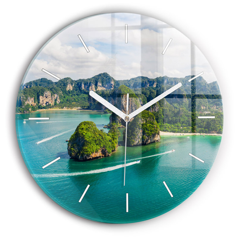 Glass Wall Clock