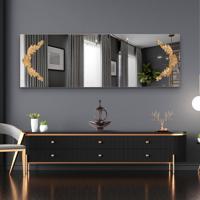 Adelard Rectangle Full Length Mirror, Gold