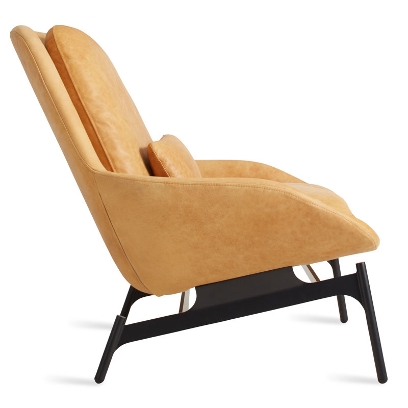 Field Lounge Chair, Camel Genuine Leather