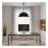 24-Inch Black Integrated LED Pendant Light with Selectable Color Temperature