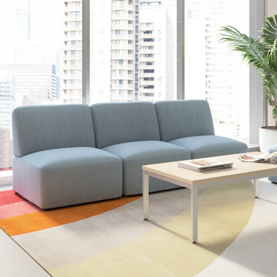 Bush Business Furniture Assemble Modular 3 Seater Sectional Lounge Sofa