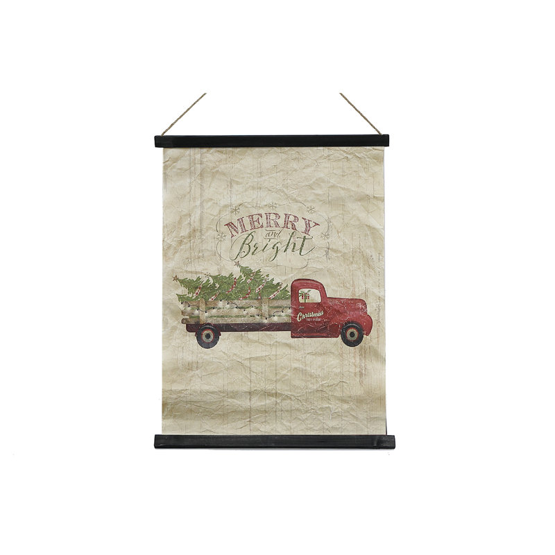 Support mural en papier froissé Merry And Bright