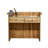47.24" Brown Standard Solid Reception Desk