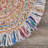 Whimsical Hand-braided Natural Fiber Jute Round Indoor Area Rug with Fringe-1318408060