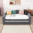 Wood Upholstered Daybed with Integrated Bluetooth Audio System, Storage Armrests and Trundle-925645989-925645986