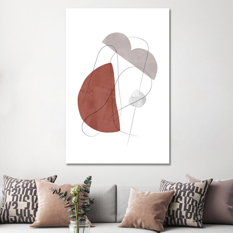 Abstract Composition With Lines XVI by Nouveau Prints - Gallery-Wrapped Canvas Giclée on Canvas, Wrapped Canvas