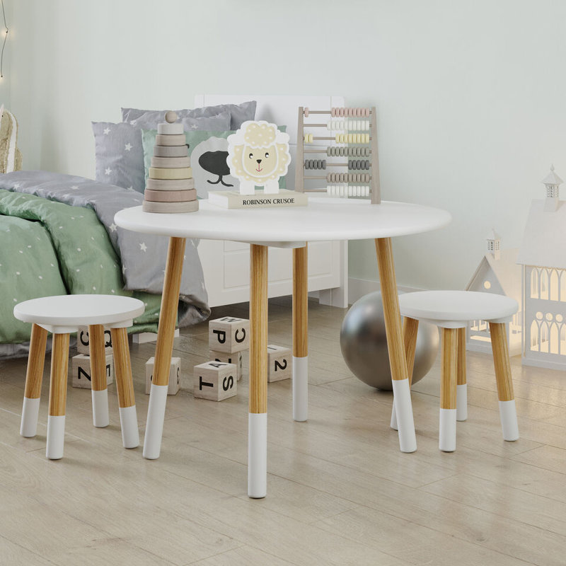 Piedmont 60cm Writing Desk Chair Set, White