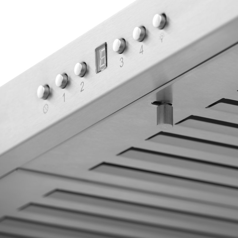 36 po Hotte murale avec évent Zline Crownsound ™ avec haut-parleurs Bluetooth intégrés, Acier inoxydable