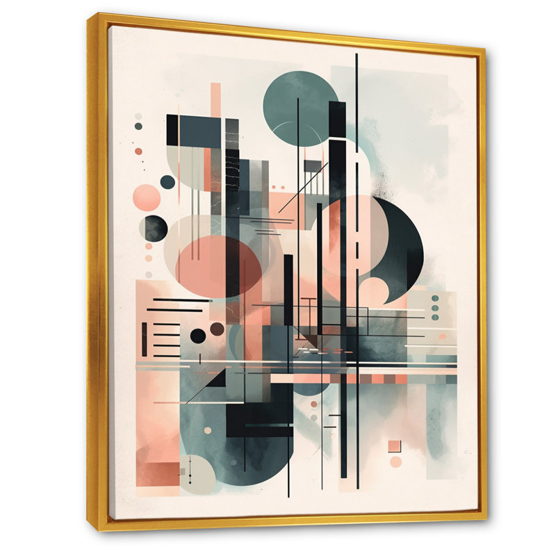 Crème bleu minimalisme Quiet Profondeurs II - art mural sur toile minimalisme, H 40 po x l 30 po x P 1,5 po