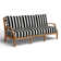 Haley Teak Outdoor Lattice Back Sofa
