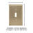 Mulholland 1-Gang Toggle Light Switch Wall Plate-32219007