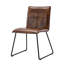 Chaise d'appoint rembourrée en similicuir Tarin-1315719324