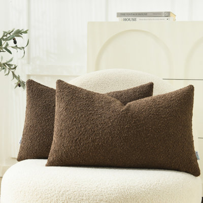 Textured Throw Pillow Covers Textured Boucle Throw Pillow Covers