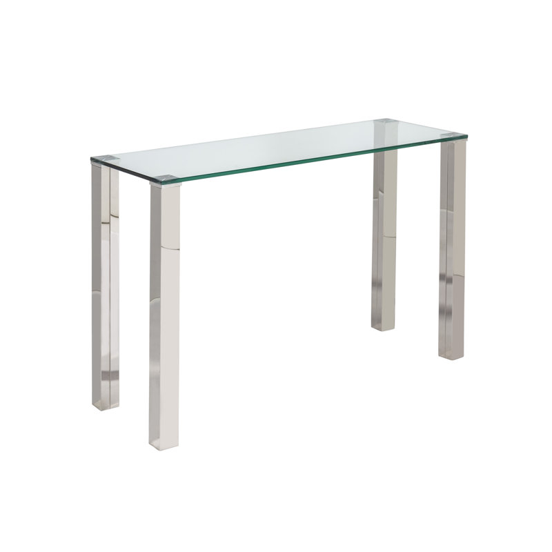 Manuel 120cm Glass Top Console Table