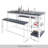 Dolleen 4 - Person Trestle Dining Set-722482558