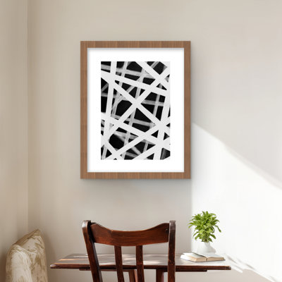 Motif géométrique à rayures géométriques mattes
