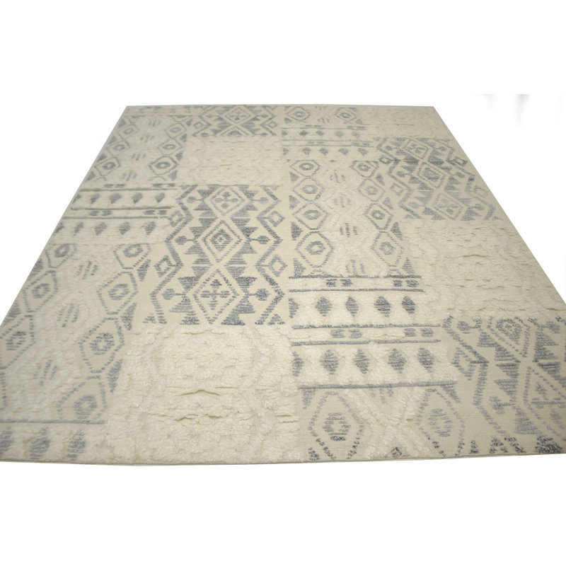 Tapis géométrique noué à la main Swannanoa