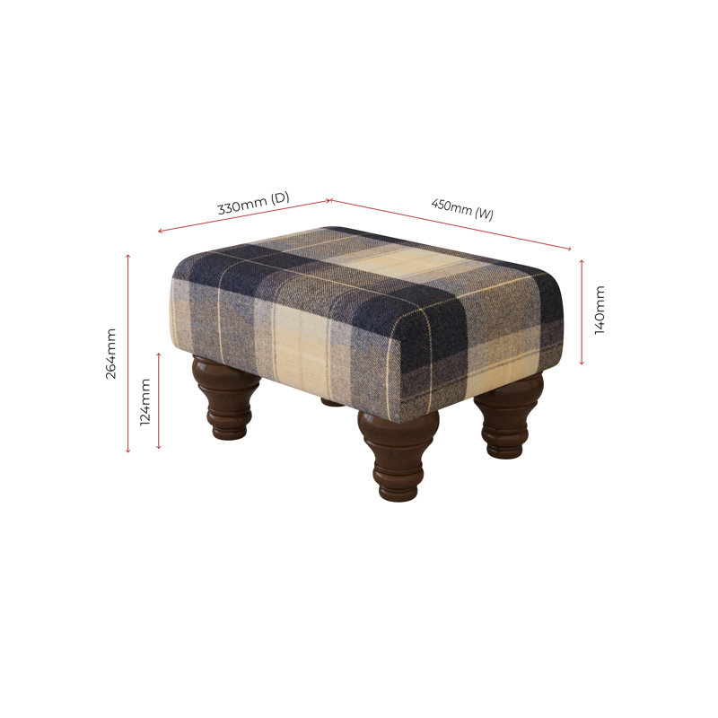 Manufactured Wood Accent Stool, Mahogany