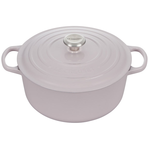 Enameled Cast Iron Signature Oval Dutch Oven, 7 qt Enameled Oval Dutch Oven  Pot with Lid and Dual Handles for Braising, for Braising, Broiling, Bread