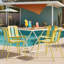 Plastic Patio Dining Set Table,