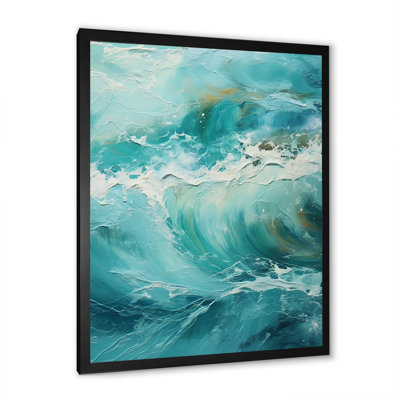 Ocean Teal Wave Expression II - Print