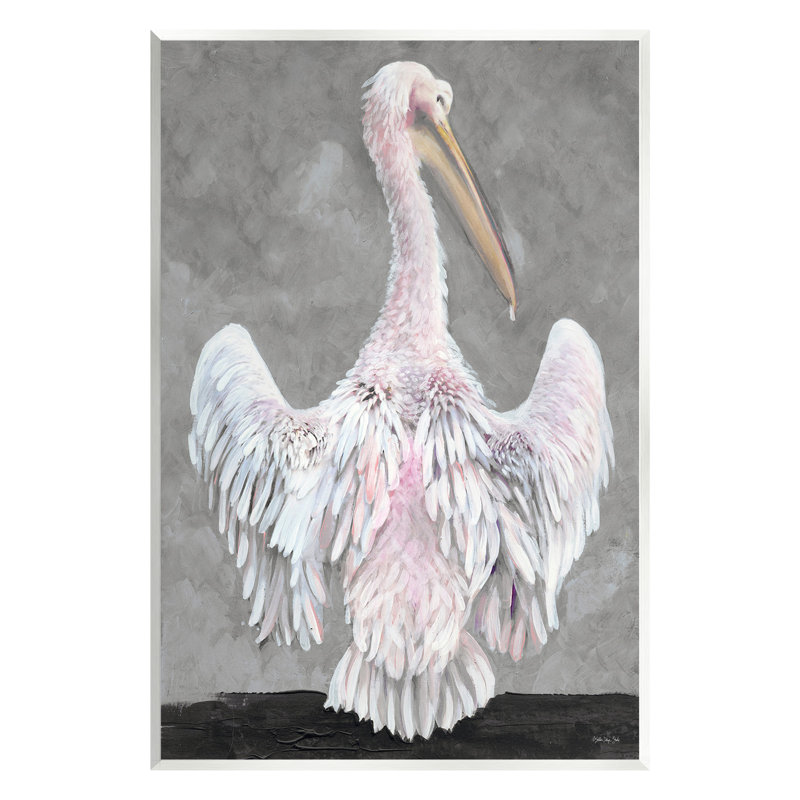 «Pelican Flapping Wings» par Steller Design Studio, H 19 po x l 13 po