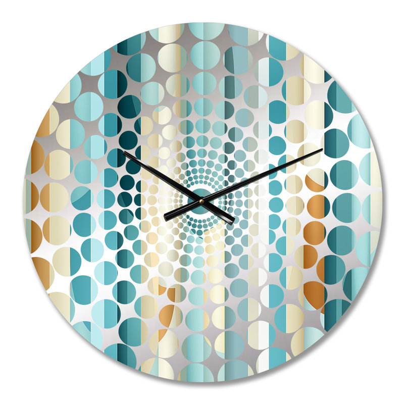 Horloge murale rayée Zen Tranquility, Petit