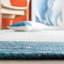 Tapis en laine / coton tissé à la main en bleu sarcelle / ivoire Mcclellan-2137068662
