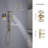Rainlex Rain Shower System Multi-function Hand Shower with  Slide Bar-82851307