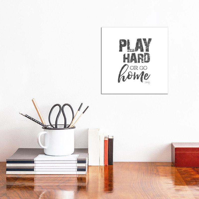 Play Hard by Marla Rae - Wrapped Canvas Gallery-Wrapped Canvas Giclée, 30.48 cm H x 30.48 cm W