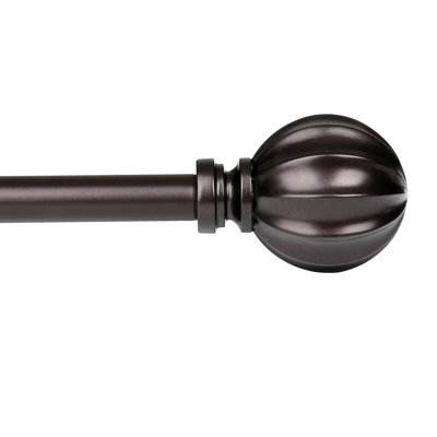 Southwick Wall Mounted 3/4 Inch Curtain Rod - Curtain Rods For Windows, Adjustable Drapery Rods