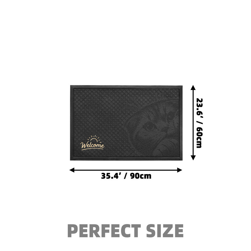 Non-Slip Indoor Doormat, 24" W x 36" L