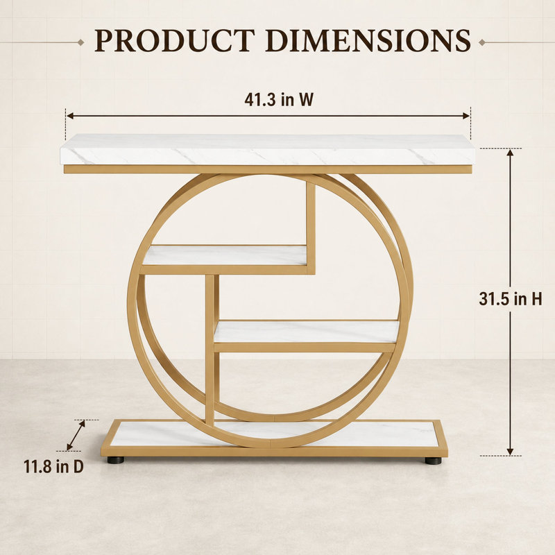 Table console de 41,3 pouces