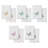 Linum Home Textiles 100% Turkish Cotton BRITNEY Scallop 2PC Embellished Fingertip Towel Set-124062532-124156790