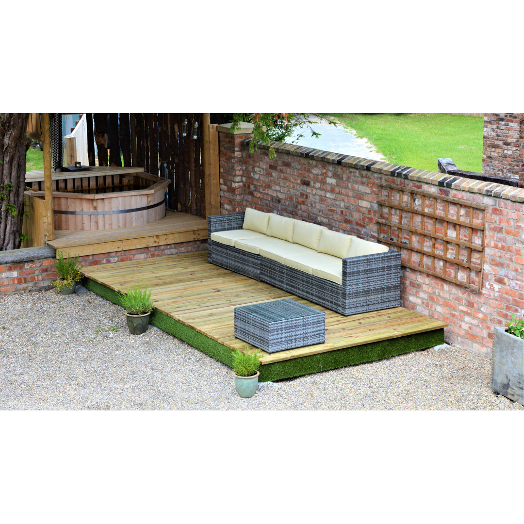 Garten Living Terrassendielen-Set Chopin Größe: 21 cm H x 930 cm B x 240 cm T