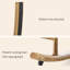 Chaise berçante simple décontractée moderne et décontractée