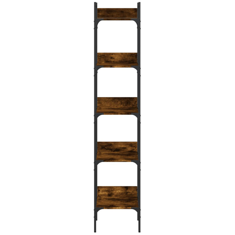 17 Stories Bookshelf 5-Tier Engineered Wood, 68.5in H x 13.8in W x 11.8in D, Sonoma Oak