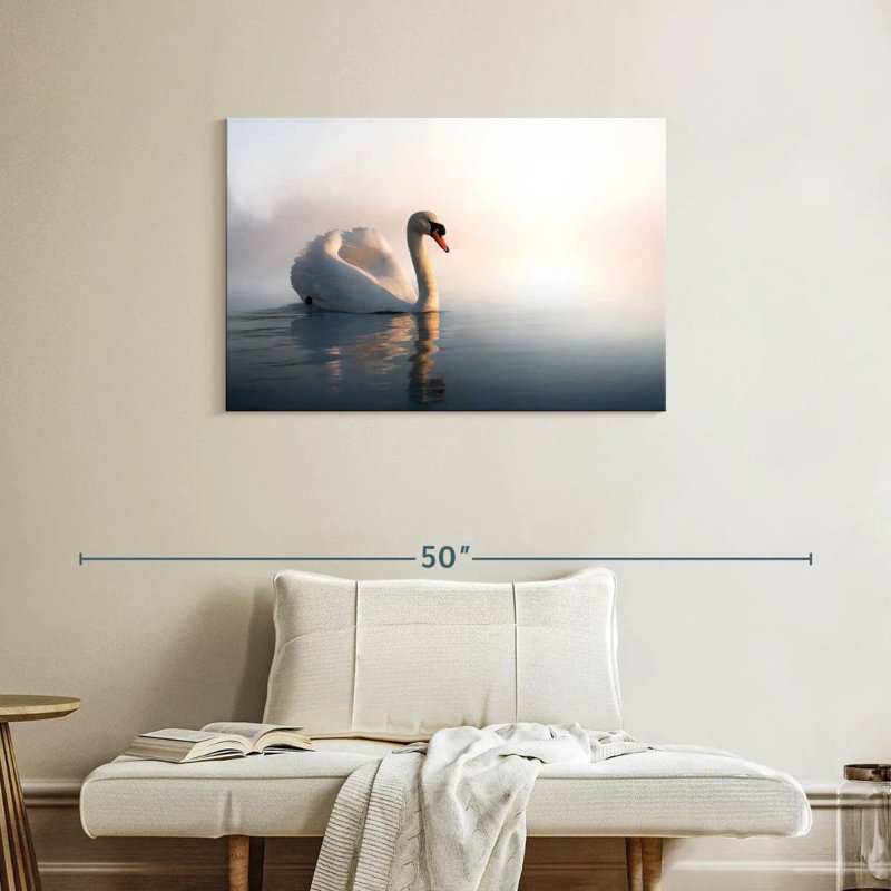 Crowle majestueux cygne, H 24 po x l 36 po