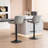 Brinitta Modern Swivel Adjustable Height Bar Stools Faux Leather Padded Counter Stools-344278940