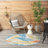 Leonhardt Floral Green/Blue/Yellow/Orange Indoor/Outdoor Area Rug-1029076441