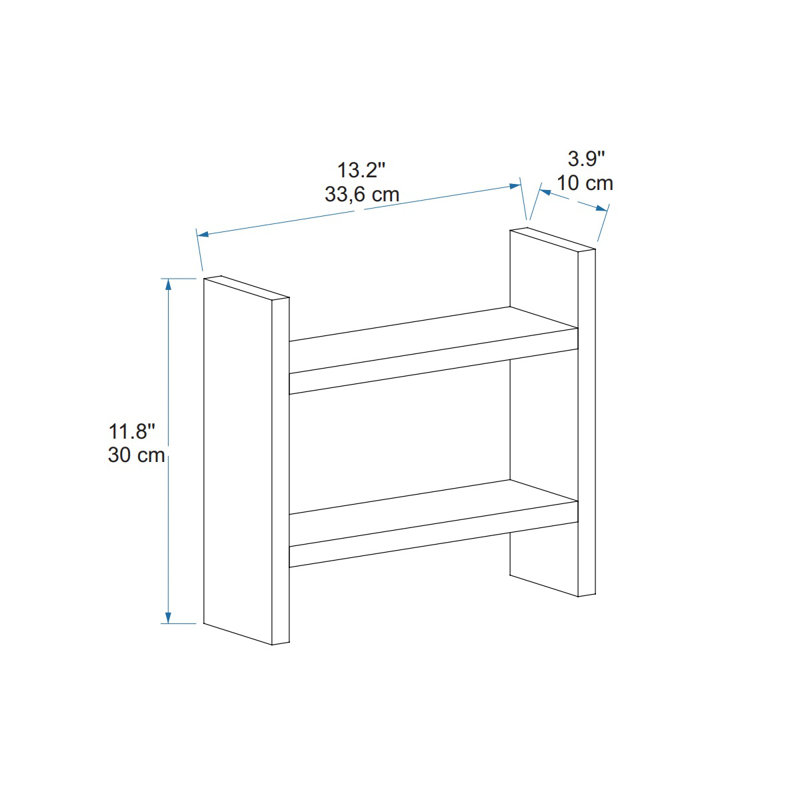 Spice Rack Free-Standing Frowine, White