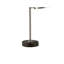 Lampe de table contemporaine réglable avec cadre en métal nickelé pour salon et chambre à coucher
