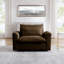 Fauteuil d'appoint à siège profond Karaka Corduroy-101108211